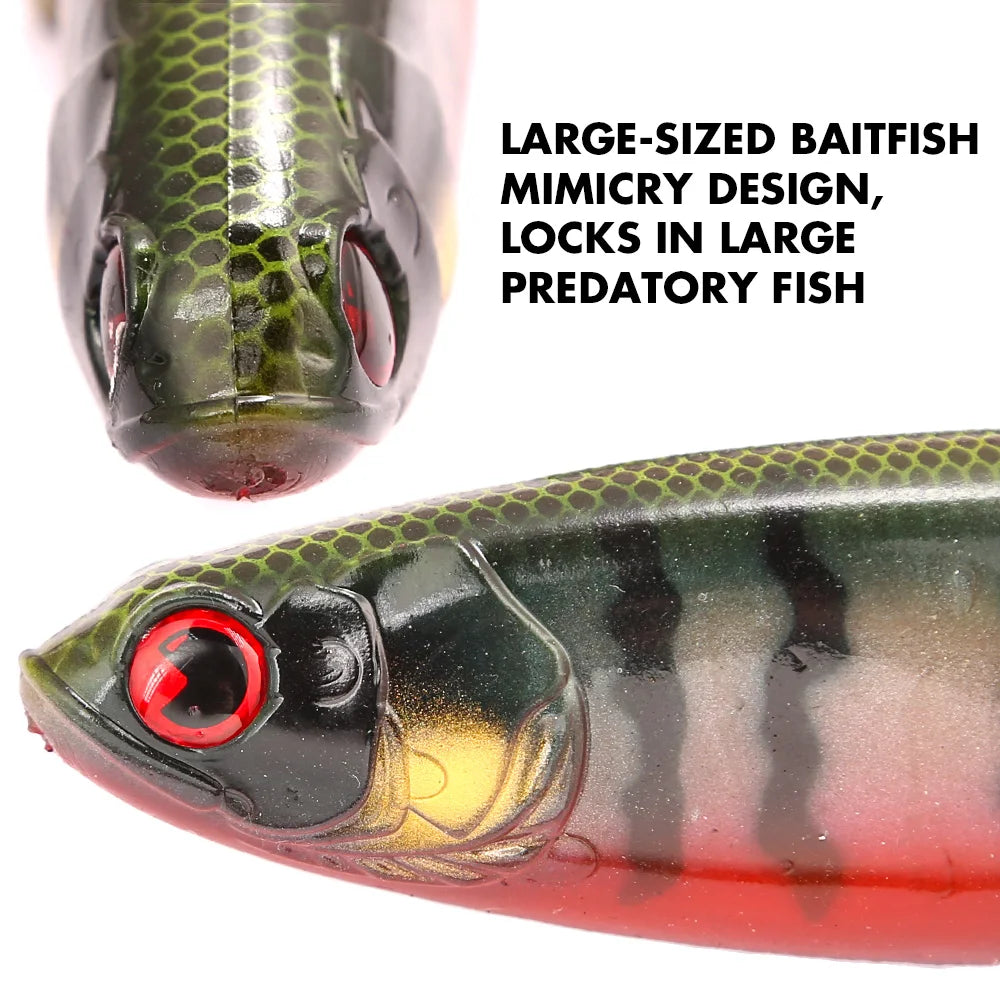B&U Soft Swimbait 21cm 73g Paddle Tail Lure – Bass Pike Musky Soft Swimbait Lure P3