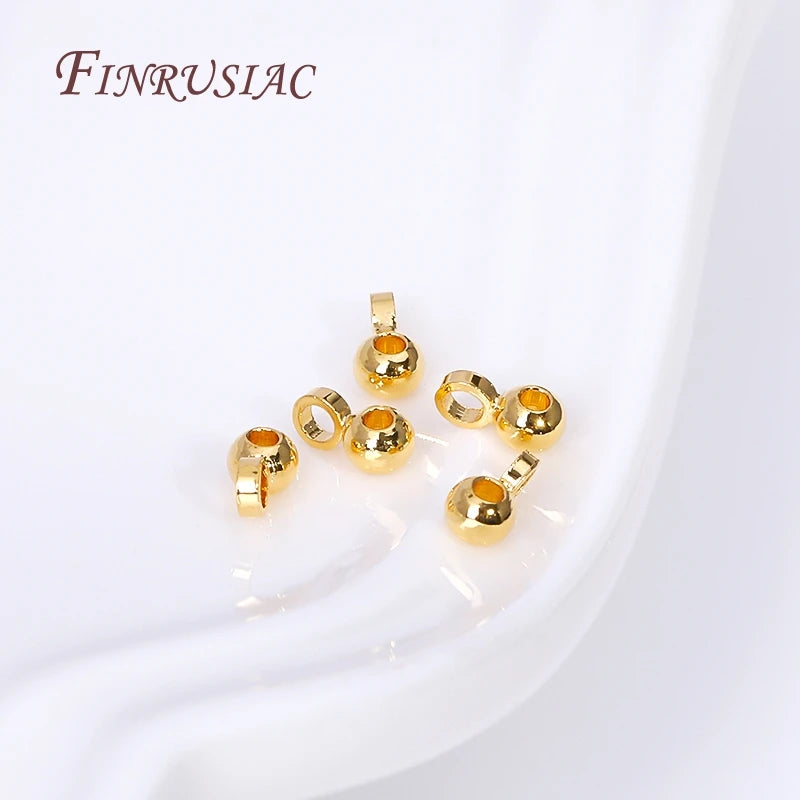 18K Gold Plated 2.5mm Pendant Bail Beads | DIY Jewelry Findings Jewelry Findings P3