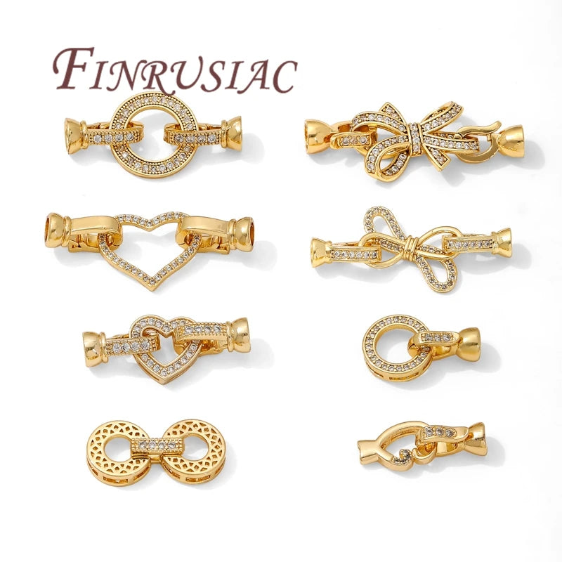 18K Gold Plated Connector Clasps – DIY Jewelry Making Jewelry Clasp Findings P3