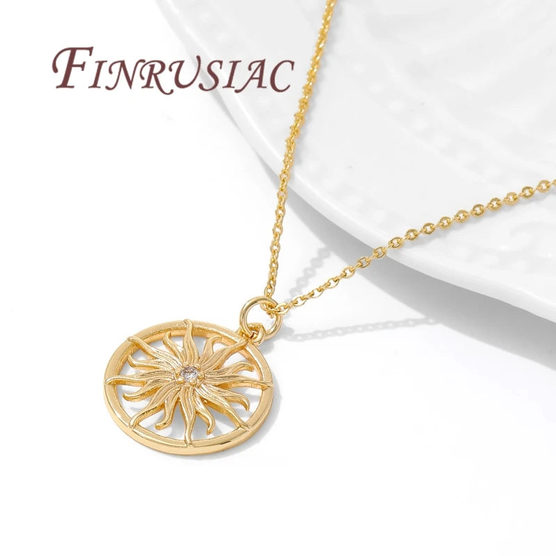 18K Gold Plated Brass Sun Charms – DIY Jewelry Pendants Jewelry Charms & Pendants P3