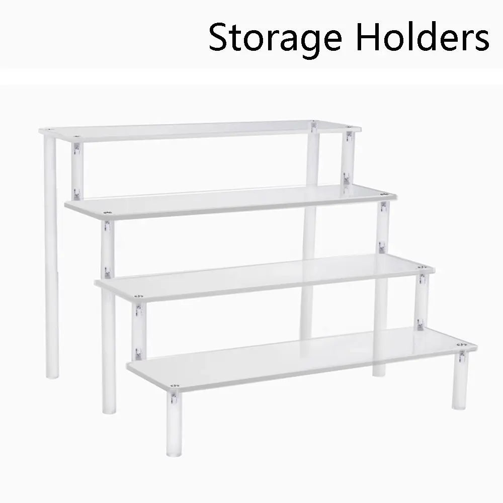 Acrylic 3-Tier Display Stand – Figurine, Doll & Makeup Shelf Acrylic Display Stand P3