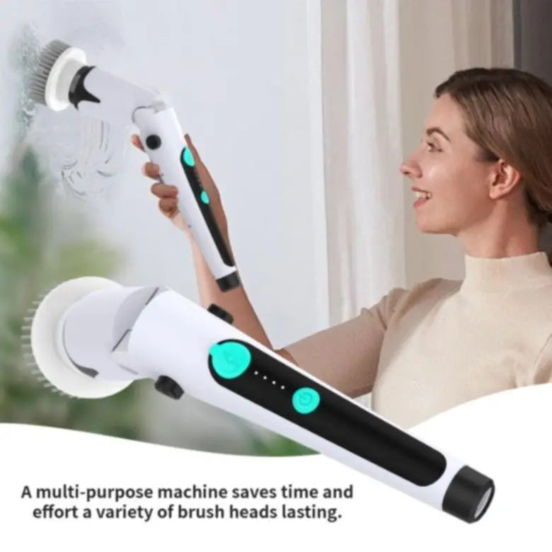 Electric Spin Scrubber – Cordless Brush with 5 Heads, Type-C Electric Spin Scrubber P3