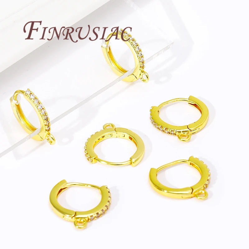 18K Gold Plated Earring Hooks – DIY Earwire Clasps & Findings Earring Hook Findings P3