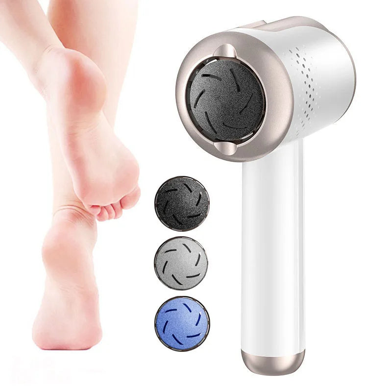DUTRIEUX Electric Foot File Callus Remover | USB Rechargeable Electric Foot File P3 Light Grey