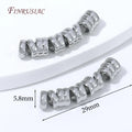 18K Gold Plated Wavy Spacer Beads – DIY Jewelry Making Jewelry Spacer Beads P3 Rhodium Plated 4 pieces