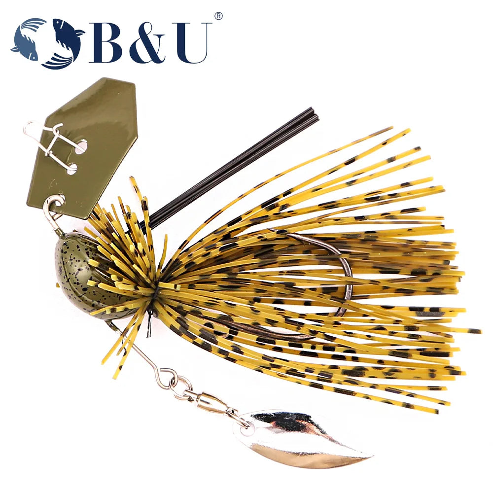 B&U Chatterbait Bladed Jig – Pike & Bass Fishing Lure Bladed Jig Lure P3