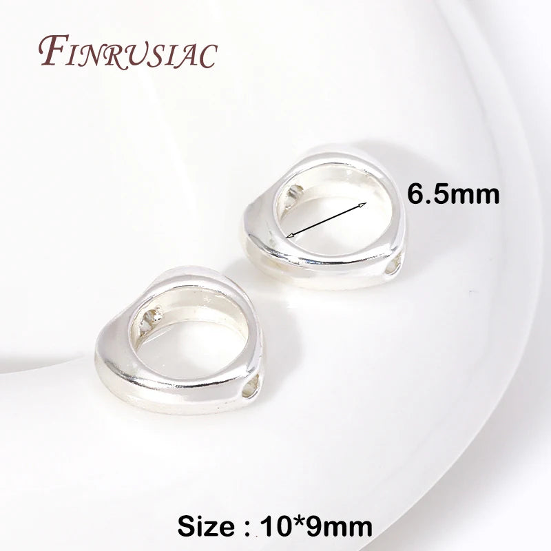 Silver Plated Heart Bead Frame Connectors – DIY Jewelry 10/20pc Jewelry Findings P3 Silver Plated 20 Pieces