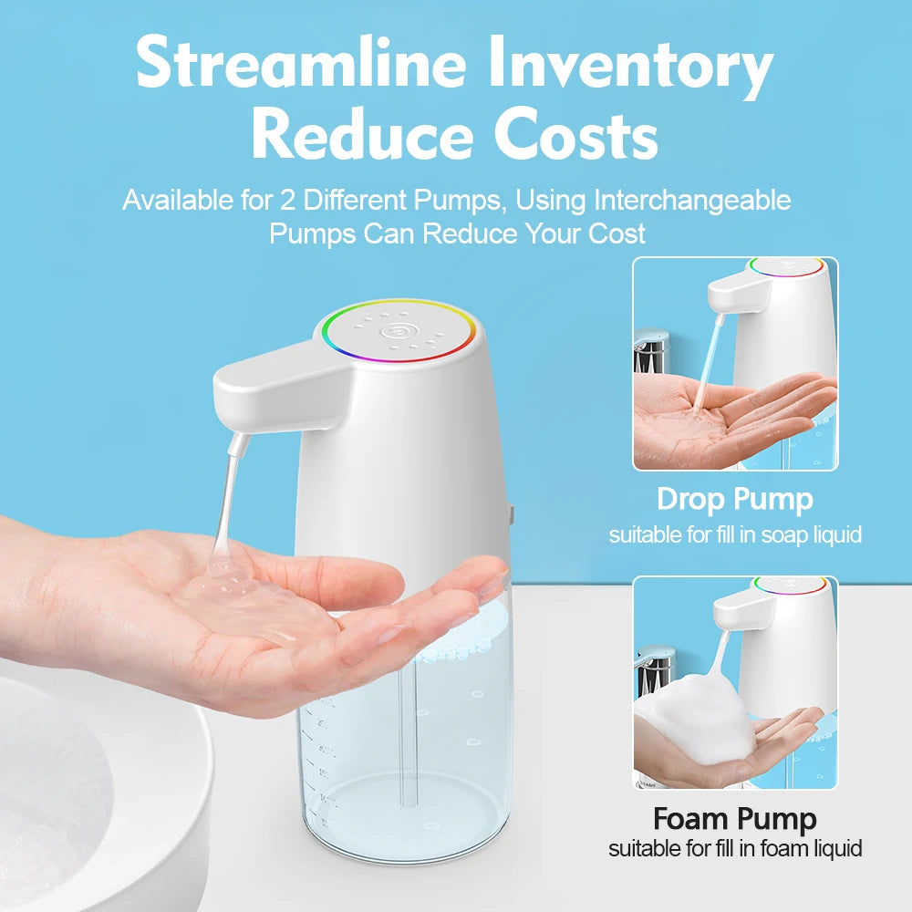 Automatic Foam Soap Dispenser 450ml – Touchless Countertop Foam Soap Dispenser P3