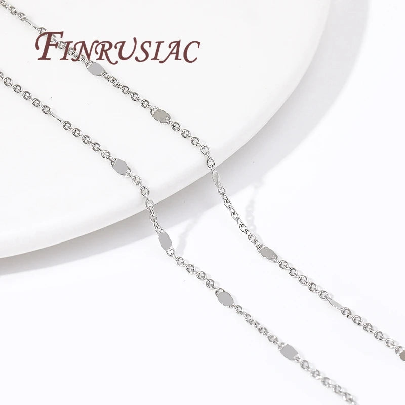 14K Gold Plated Sequins Cable Chain – DIY Jewelry Making Jewelry Making Chain P3