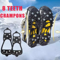 Ice Cleats Shoe Spikes – 8-Tooth Snow Traction Grips for Adults Ice Traction Cleats P3 L for EU 41-48