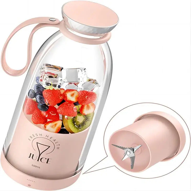 Donirt 500ml Portable Electric Juicer Cup – Ice Crush & Blend Portable Electric Juicer P3