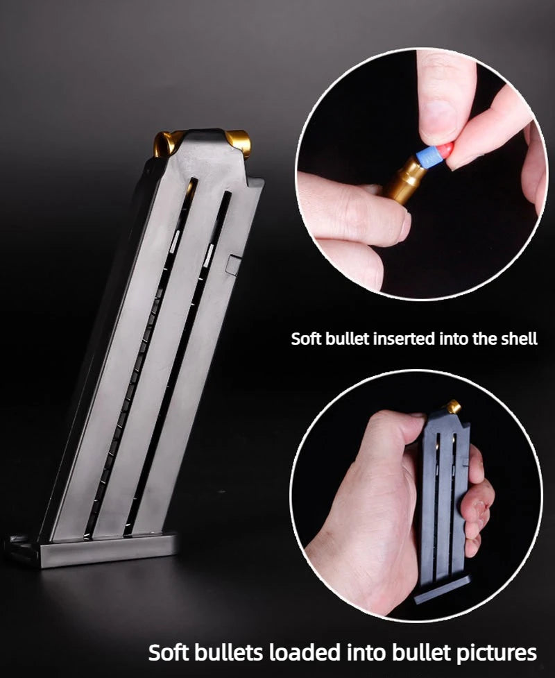Shell Ejecting Soft Bullet Toy Pistol – Kids Outdoor Gift Toy Pistol P3