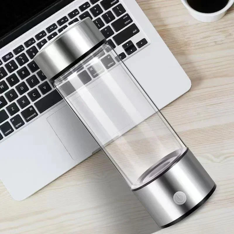 NOCCLILI Hydrogen Water Cup USB Rechargeable 420ml Borosilicate Hydrogen Water Generator P3