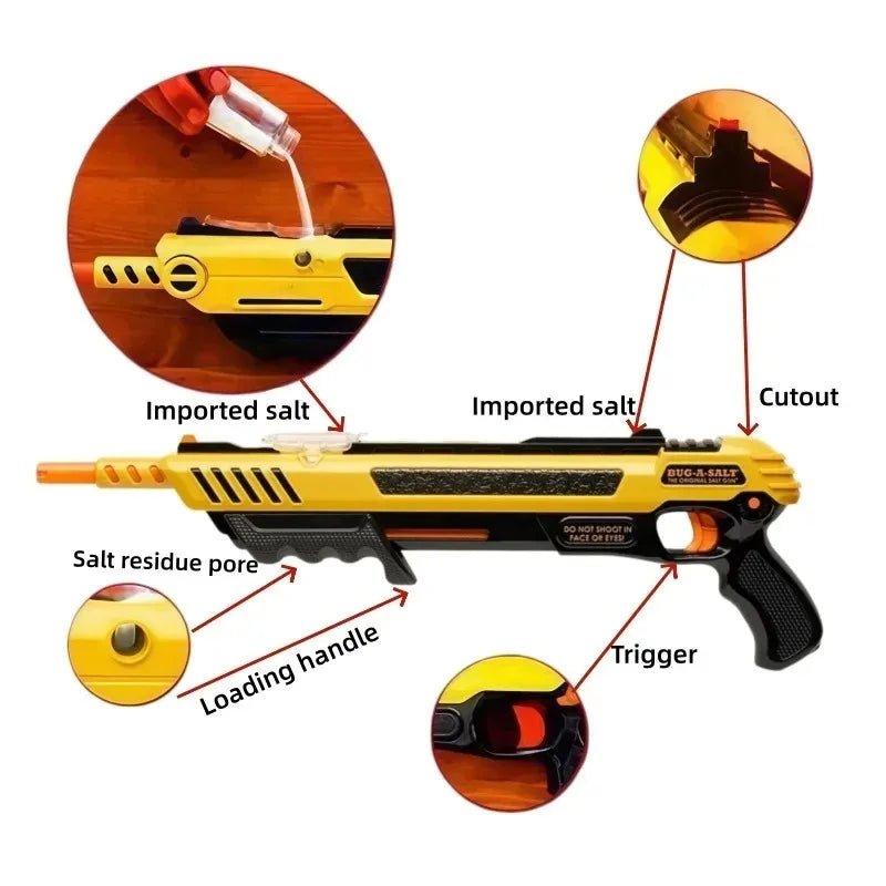 NOCCLILI 3.0 Bug Salt Gun – Fly & Mosquito Pest Shooter Insect Salt Shooter P3