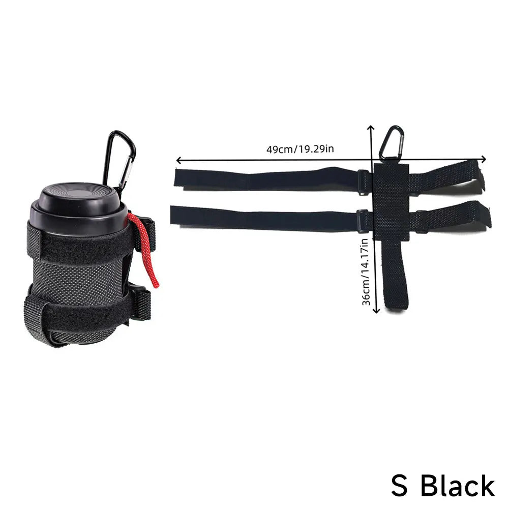 Adjustable Bike Speaker Mount & Bottle Holder – Nylon Strap Bike Speaker Mount P3 Black-S