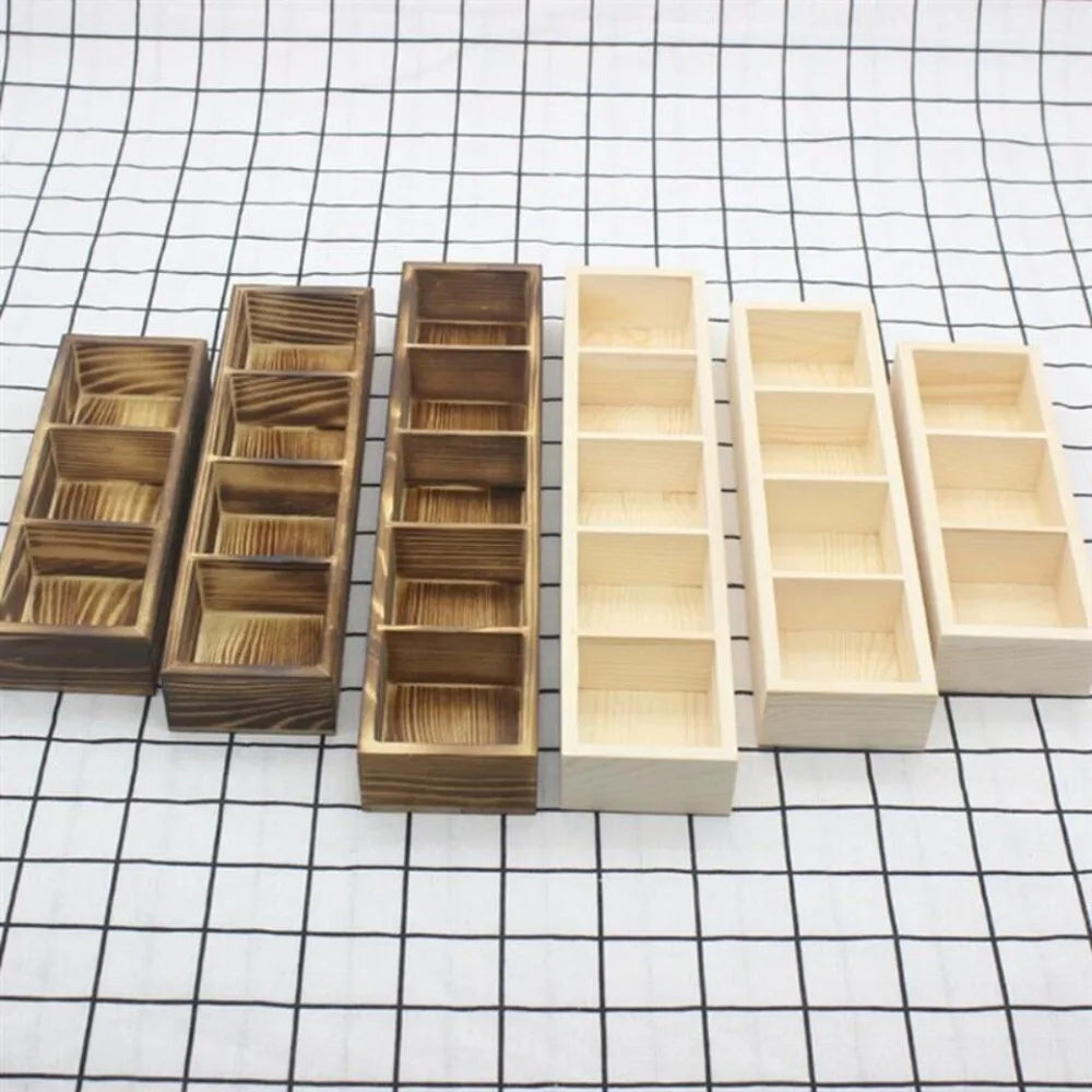 Solid Wood Tea Bag Holder – Retro Vintage Desktop Organizer Tea Bag Holder P3