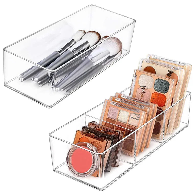 Clear Acrylic Makeup Organizer – Layered Desktop Storage Box Makeup Storage Organizer P3