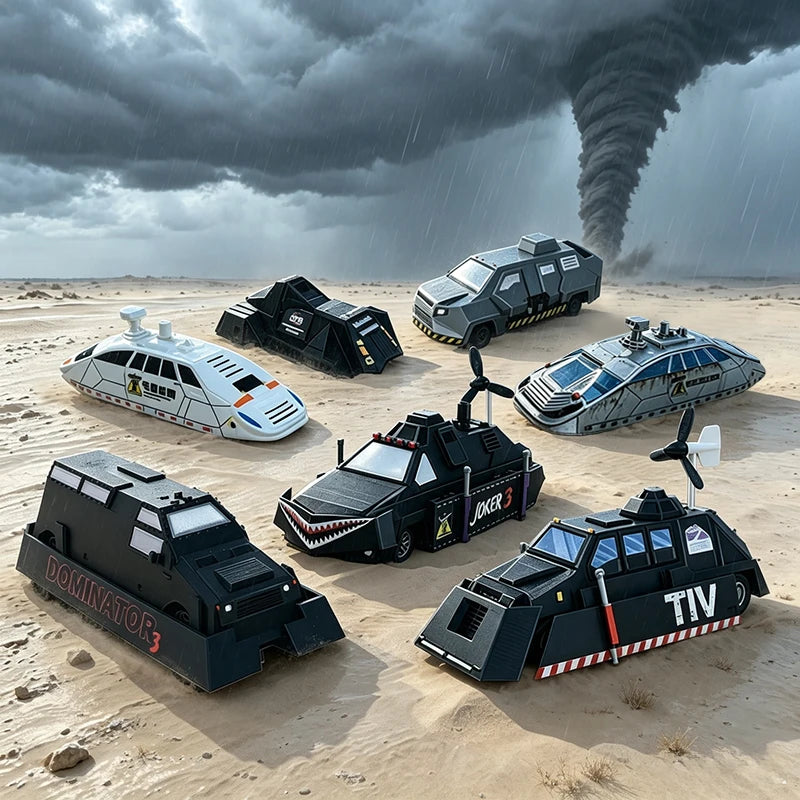 Joker 3 Storm Chaser 3D Printed Tornado Interceptor Car Model Vehicle Collectible Model P3