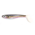 B&U 75mm Paddle Tail Shad Soft Swimbait Lures – 3 Pack Soft Swimbait Lure P3 brown purple 3pcs-75mm