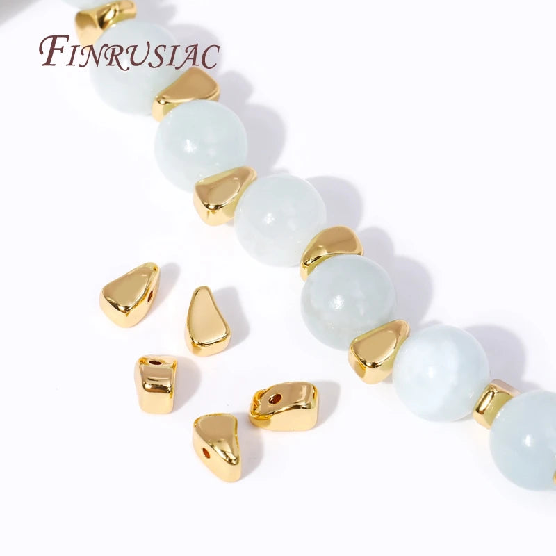 18K Gold Plated Brass Spacer Beads for DIY Jewelry Making Jewelry Spacer Beads P3