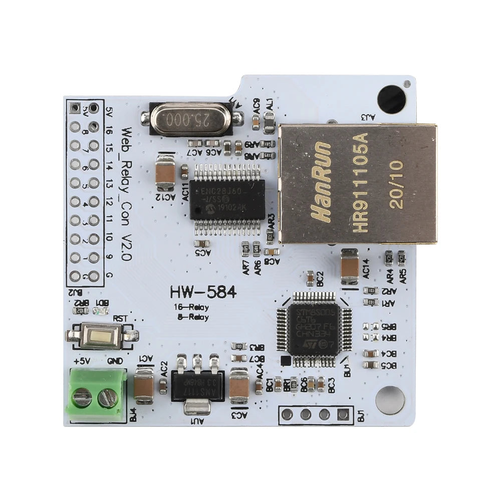 16-Channel ENC28J60 Network Relay Module | Remote Power Control Network Relay Module P3