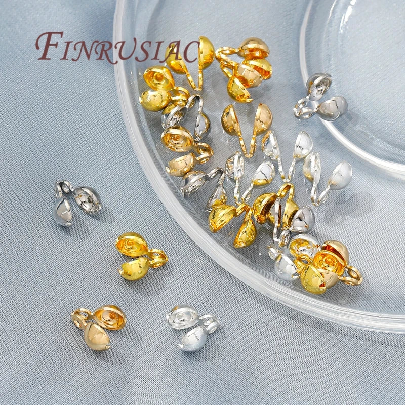 18K Gold Plated Crimp Beads & Cover Findings – DIY Jewelry Jewelry Findings P3