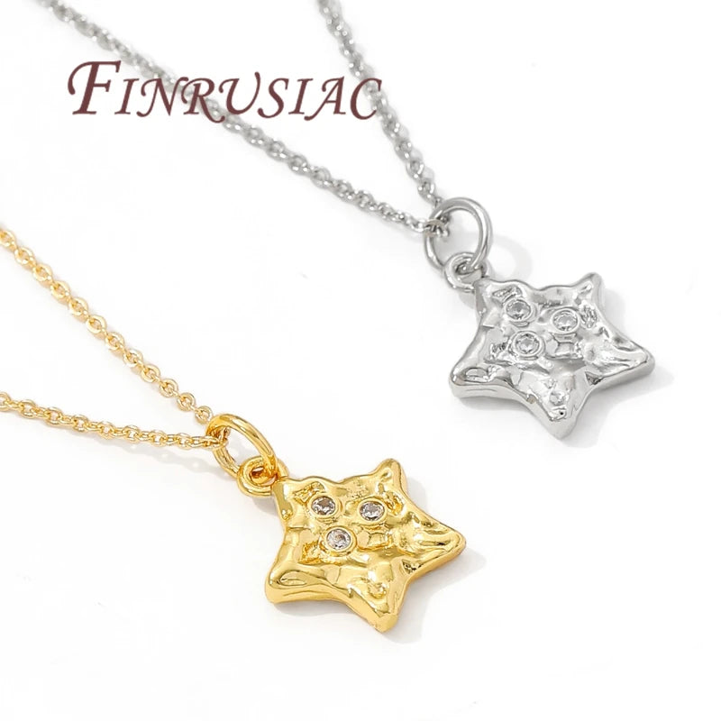 18K Gold Plated Star Charms for DIY Earrings & Necklace Pendants Jewelry Charm Findings P3