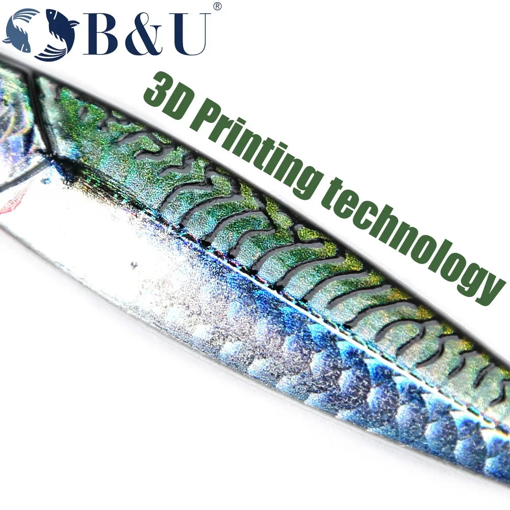 B&U Rattle Metal Jig 40g 60g 80g – Saltwater Fishing Lure Metal Fishing Jig P3