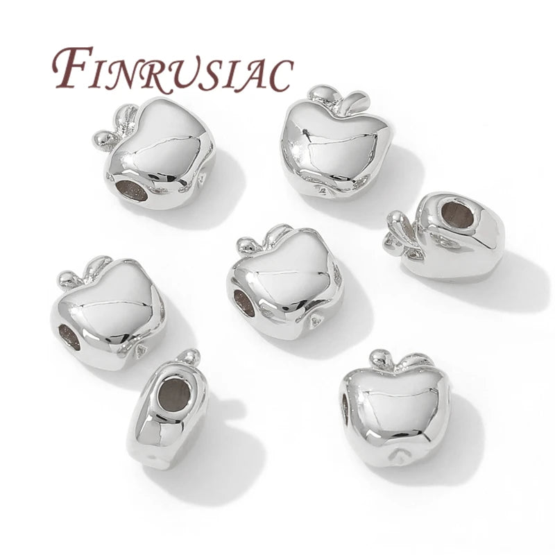 18K Gold Plated Apple Spacer Beads 11mm – DIY Jewelry Findings Jewelry Spacer Beads P3