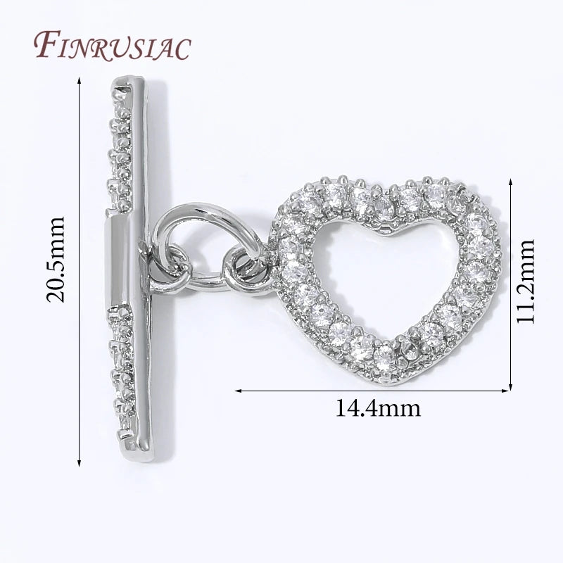 18K Gold Plated Toggle Clasp – OT Clasp DIY Jewelry Finding Jewelry Clasp Finding P3 Rhodium Plated 4 pieces