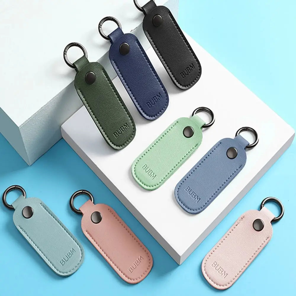 PVC Leather USB Flash Drive Case with Key Ring Holder USB Drive Case P3