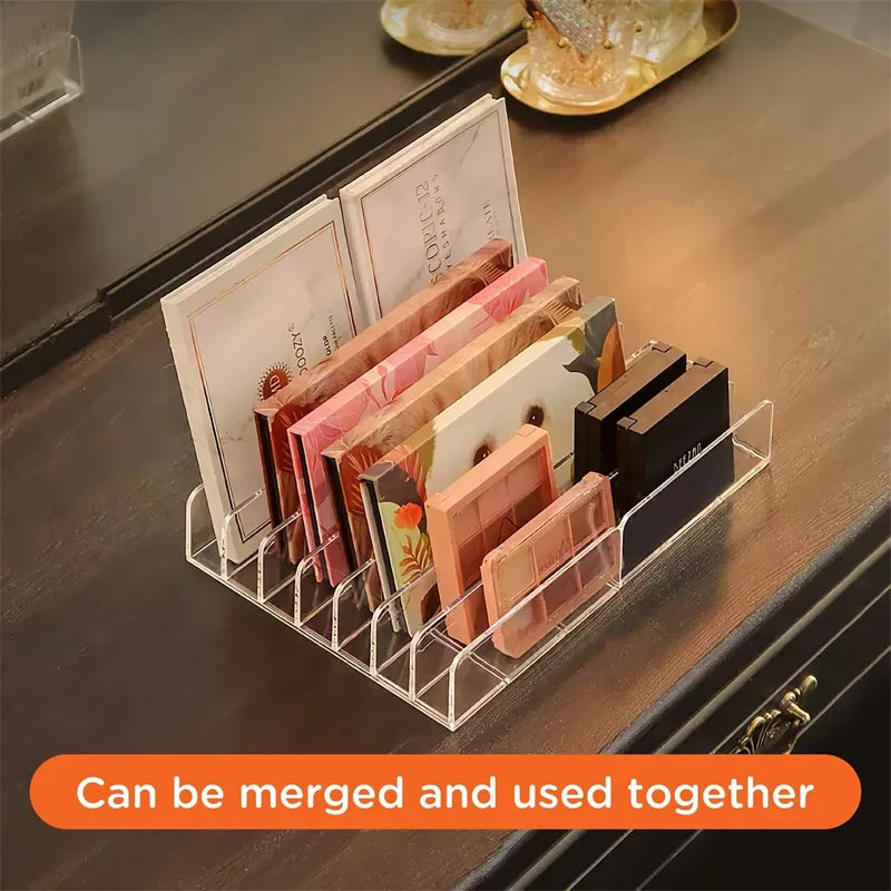 Acrylic 7-Section Eyeshadow Palette Makeup Organizer Makeup Palette Organizer P3