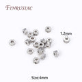 4mm 18K Gold Plated Brass Roundel Spacer Beads – DIY Jewelry Jewelry Spacer Beads P3 Rhodium Plated 40 pcs