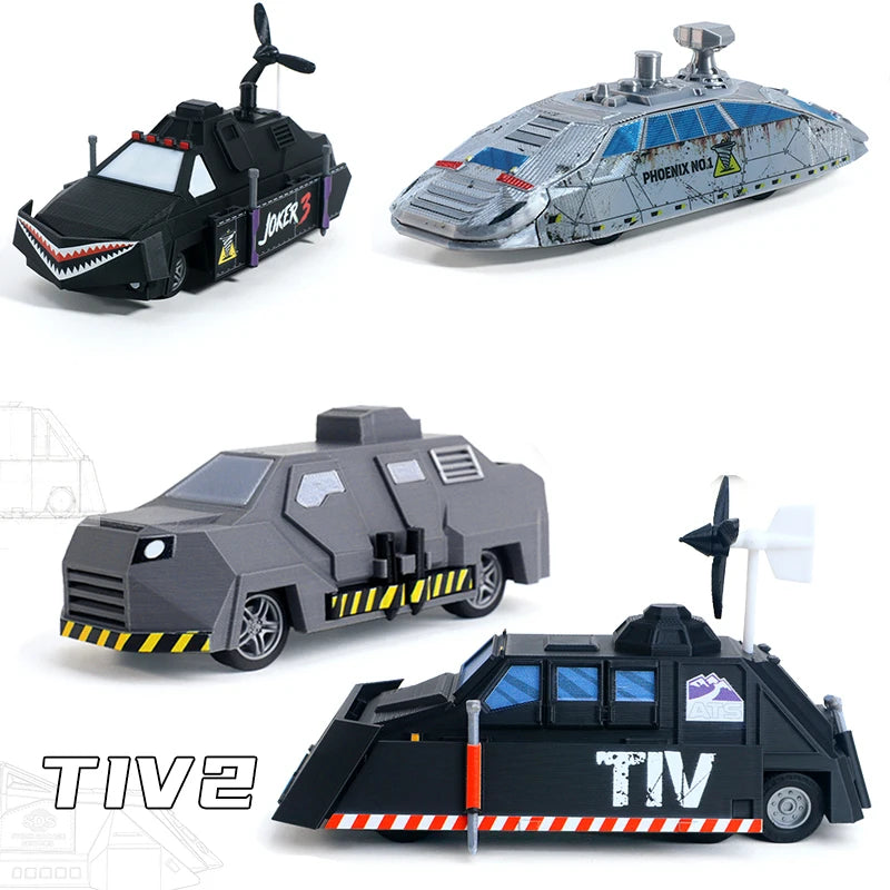 Joker 3 Storm Chaser 3D Printed Tornado Interceptor Car Model Vehicle Collectible Model P3