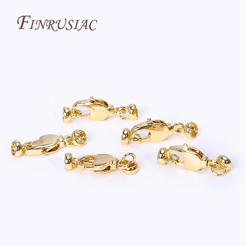 18K Gold Plated Brass Lobster Clasps – DIY Jewelry Findings Jewelry Findings P3