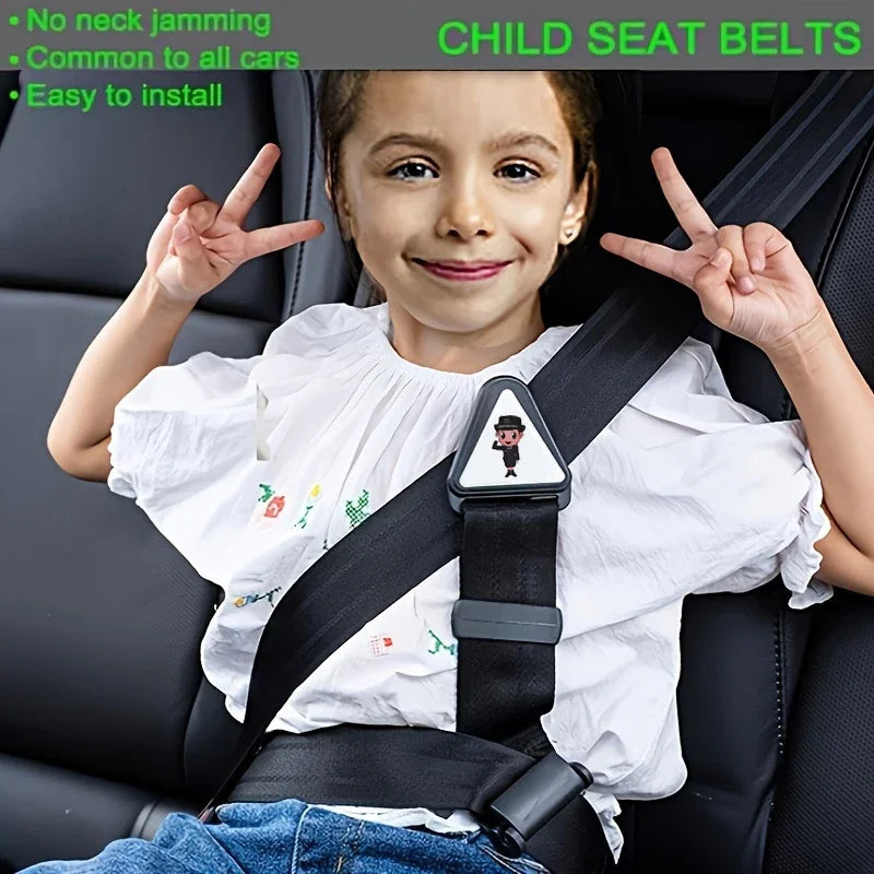 Child Car Seat Belt Adjuster – Triangular Shoulder Safety Guard Seat Belt Adjuster P3