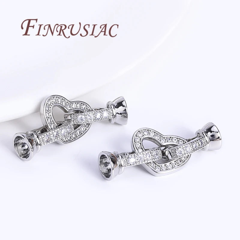 18K Gold Plated Pearl Clasp | DIY Necklace Bracelet Connector Jewelry Clasp Connector P3
