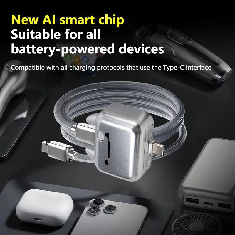 140W Smart USB-C Fast Charger – AI Auto Power-Off & Overcharge Guard USB-C Fast Charger P3