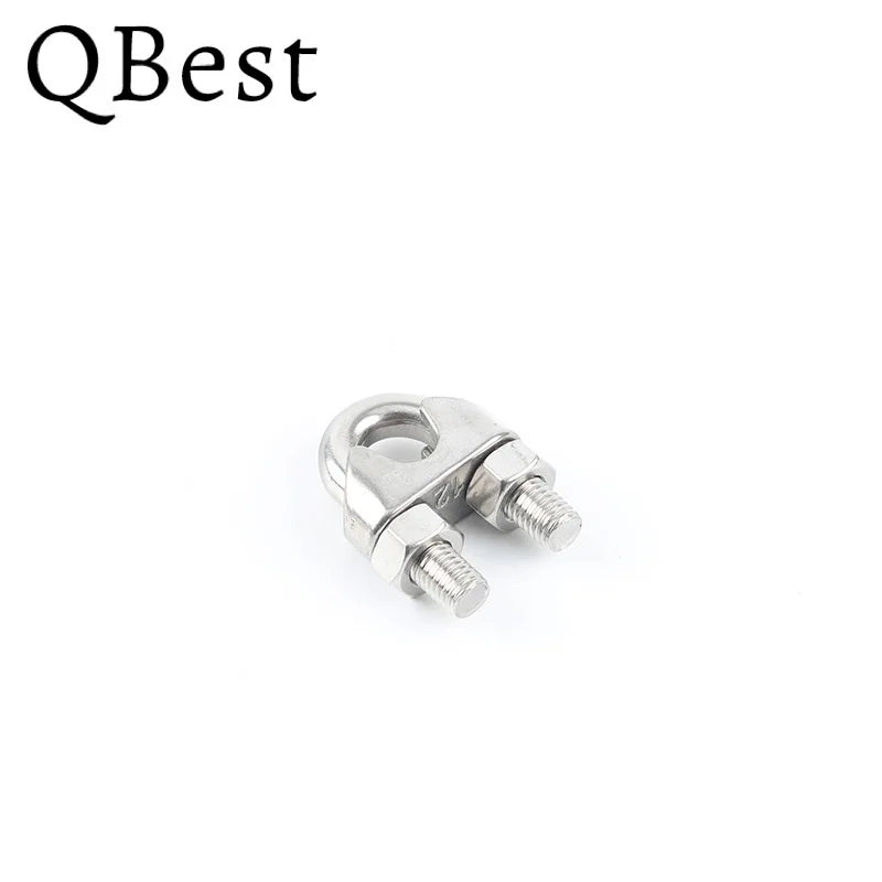 304 Stainless Steel U-Type Wire Rope Clips M2–M20 Rigging Clamps Wire Rope Clamp P3