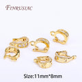 18K Gold Plated Zircon Hinged Bail Clasp | DIY Jewelry Finding Jewelry Bail Clasp P3 18K real gold plated 10 Pieces