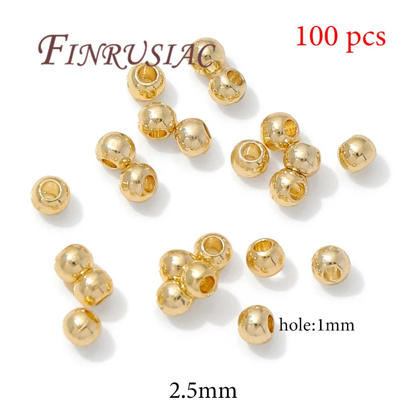 18K Gold Plated Spacer Beads 2mm–4mm | DIY Jewelry Making Jewelry Spacer Beads P3 18K Gold Plated