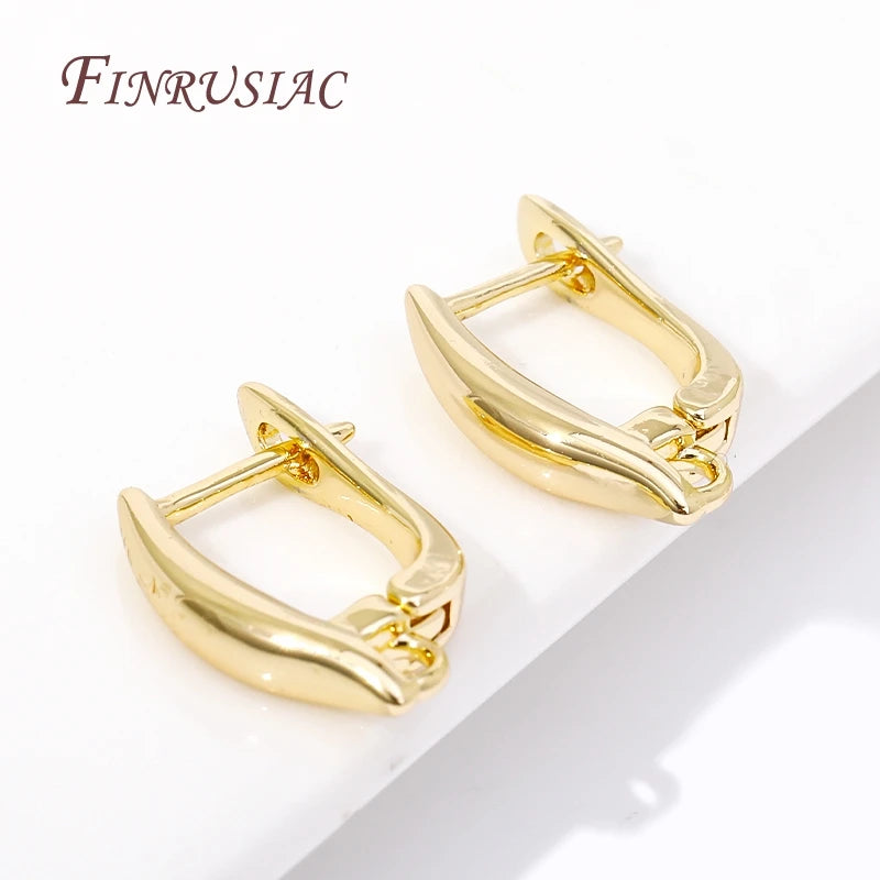 18K Gold Plated Earring Hooks – DIY Copper Earwire Findings Earring Hooks Findings P3