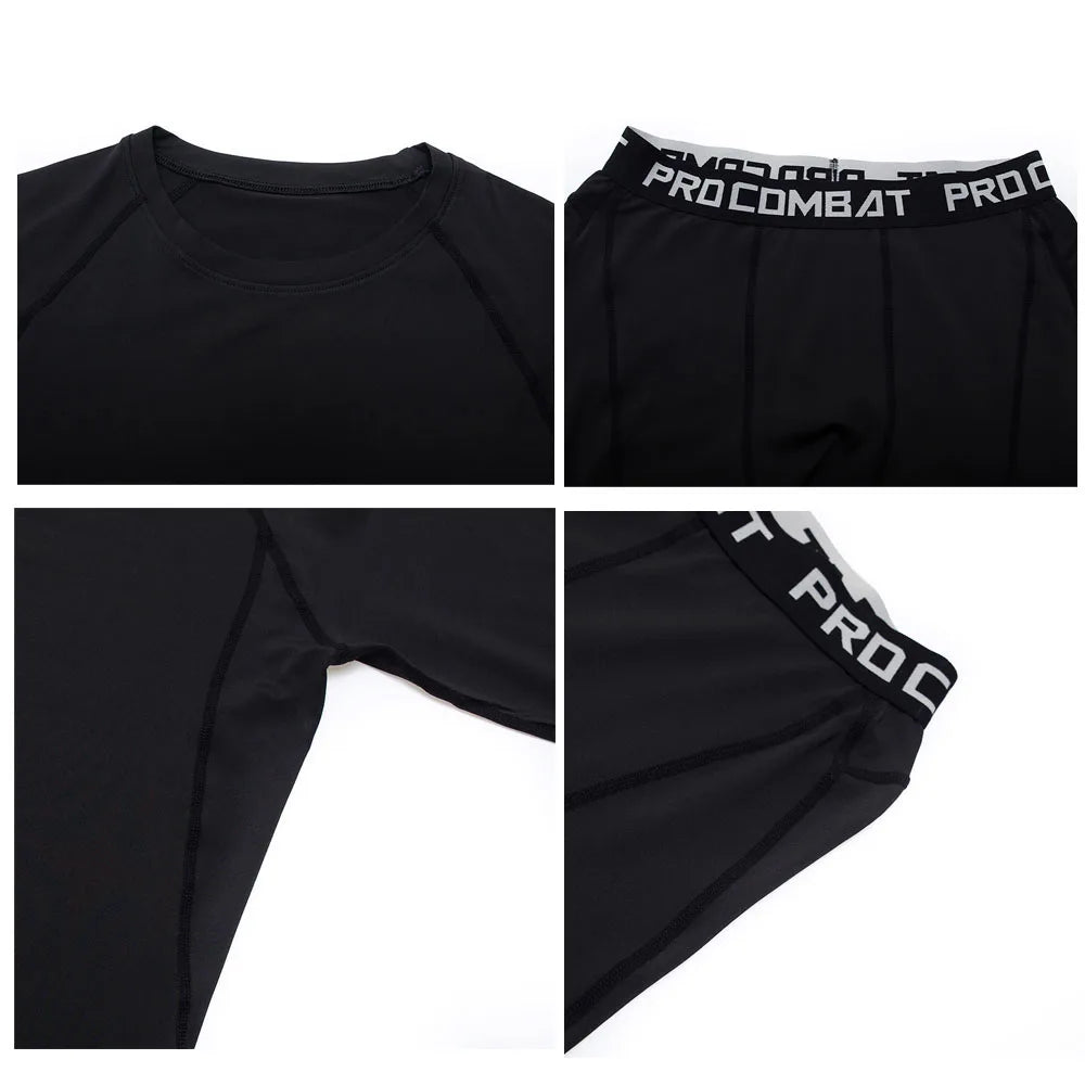 Men's Thermal Compression Long Johns Set – Quick-Dry Base Layer Thermal Underwear Set P3