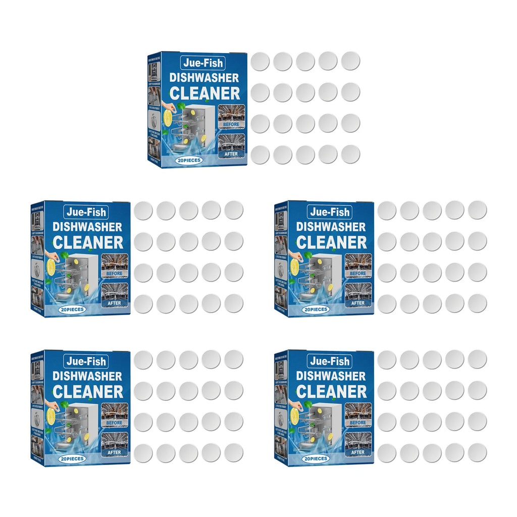 Dishwasher Cleaner Tablets Lemon Eco-Friendly | 20–100 Pack Dishwasher Cleaner Tablets P3 5 BOX