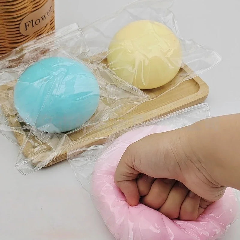 Giant Fluid Cheese Ball Slow Rebound Squeeze Toy 9cm Squeeze Fidget Toy P3