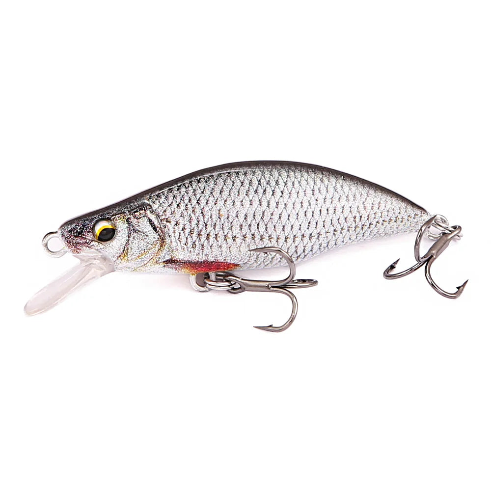 B&U Trout Pattern Sinking Minnow Lure – Bass Pike Trout Sinking Minnow Lure P3 gray white 4.5cm-2.9g