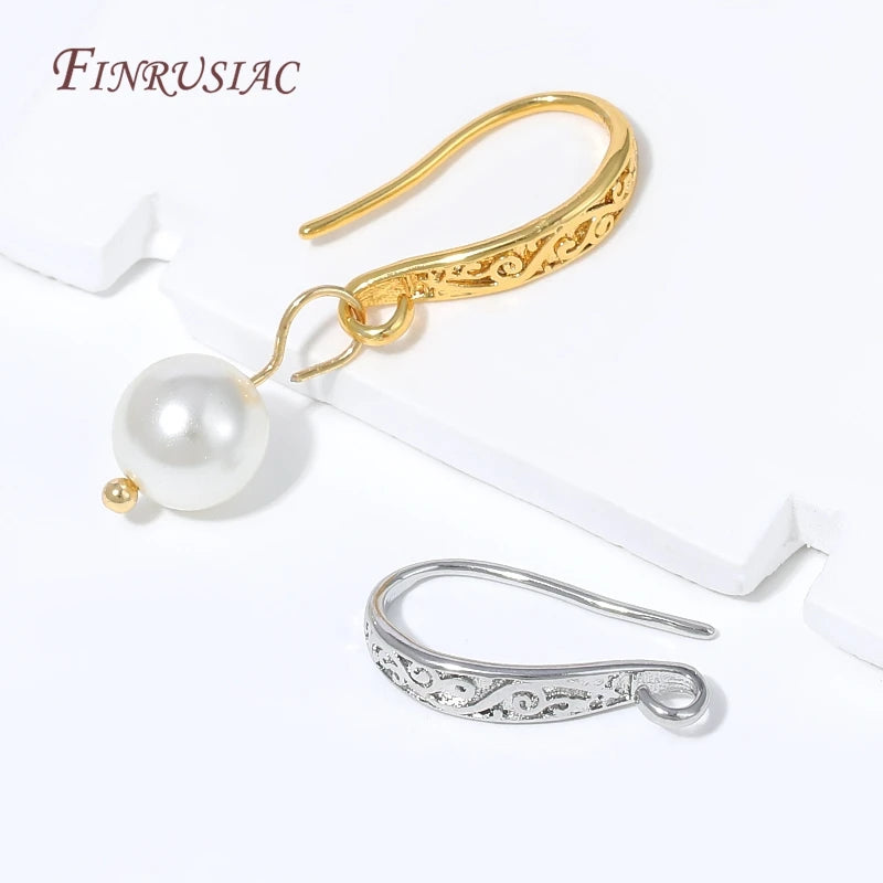 18K Gold Plated Filigree Earring Hooks | DIY Jewelry Findings Earring Hooks Findings P3