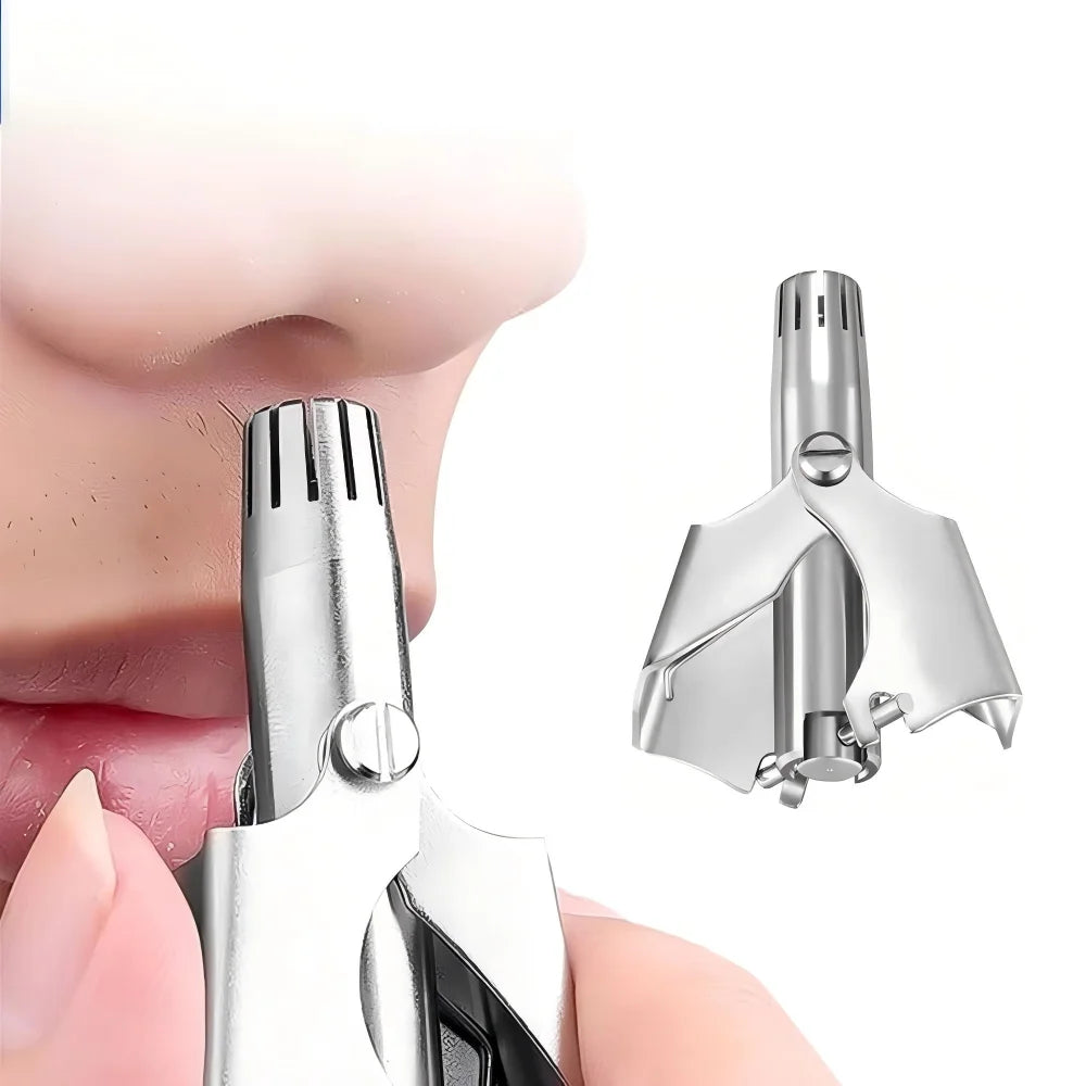Manual Nose & Ear Hair Trimmer – 360° Rotating Stainless Steel Nose Hair Trimmer P3