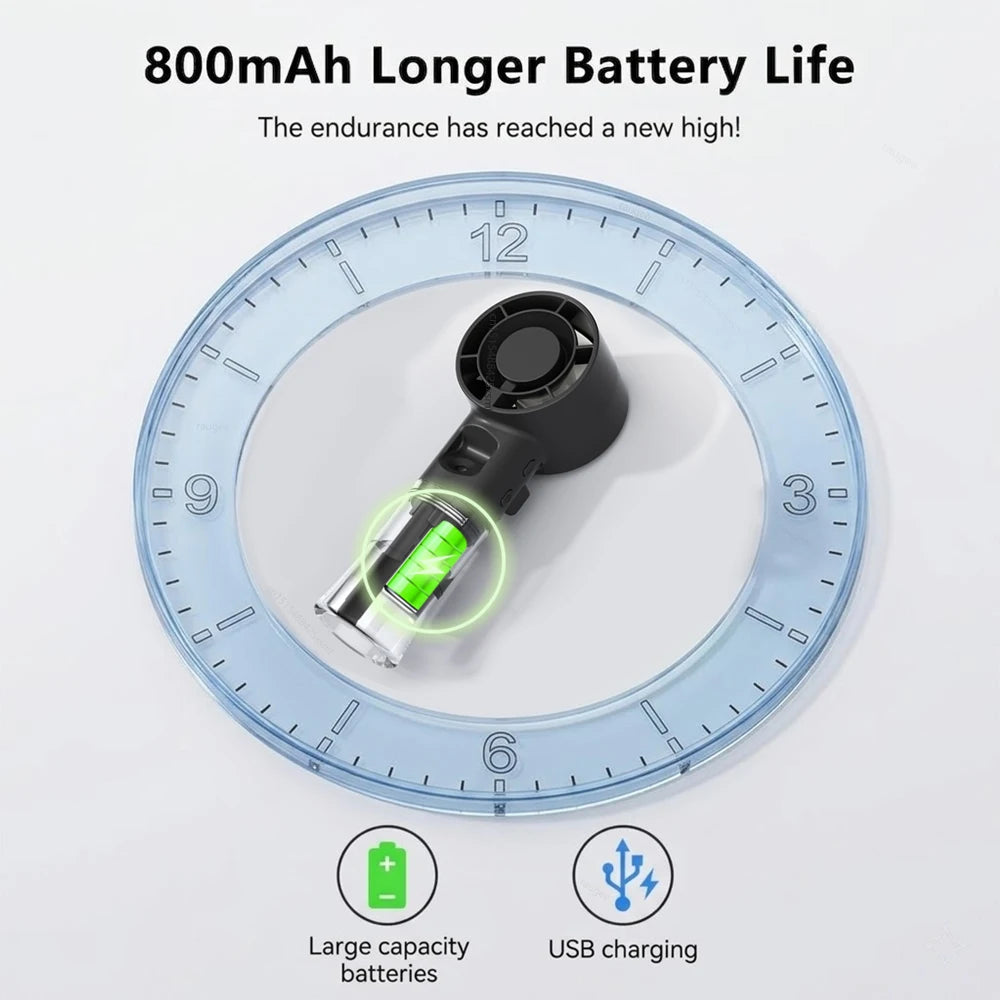Portable Handheld Misting Fan – USB-C Rechargeable 4-Speed Handheld Misting Fan P3