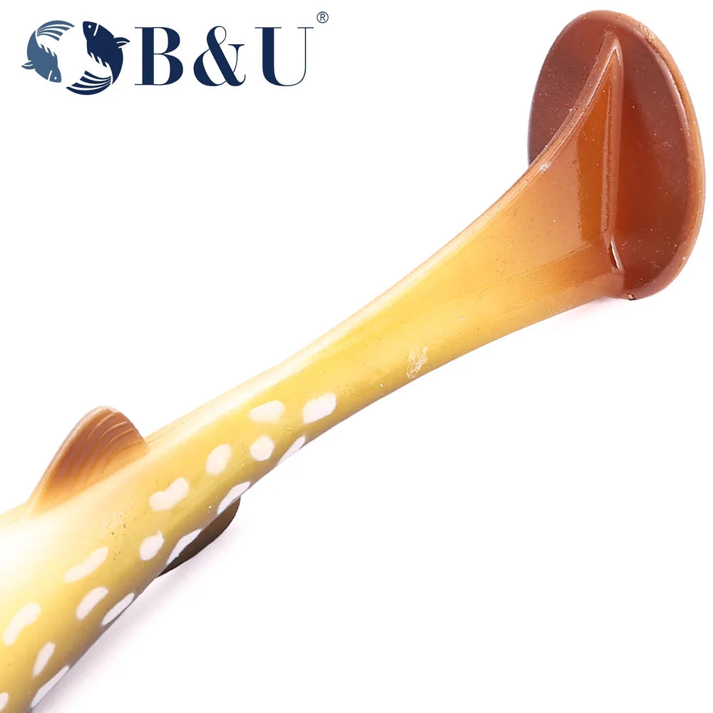 B&U Soft Swimbait 21cm 73g Paddle Tail Lure – Bass Pike Musky Soft Swimbait Lure P3